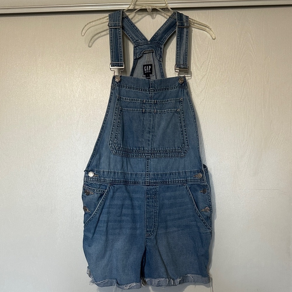 GAP Blue Denim Short Overalls